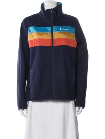 Pre-owned Cotopaxi Colorblock Pattern Performance Coat In Blue