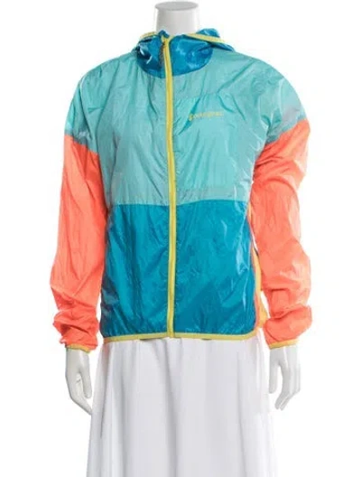 Pre-owned Cotopaxi Colorblock Pattern Performance Jacket In Blue