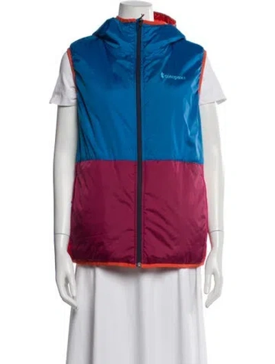 Pre-owned Cotopaxi Colorblock Pattern Vest In Blue
