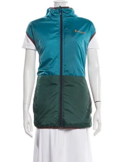 Pre-owned Cotopaxi Colorblock Pattern Vest In Green