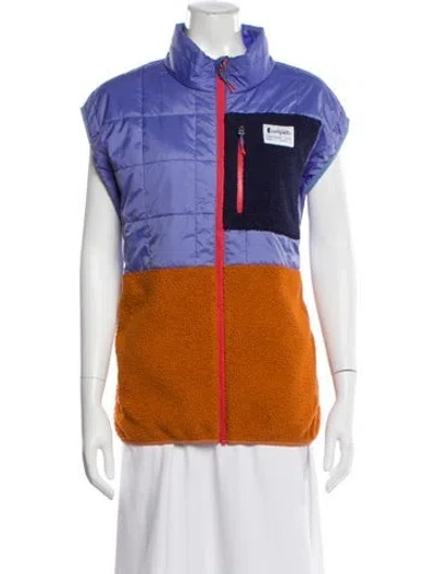 Pre-owned Cotopaxi Colorblock Pattern Vest In Orange