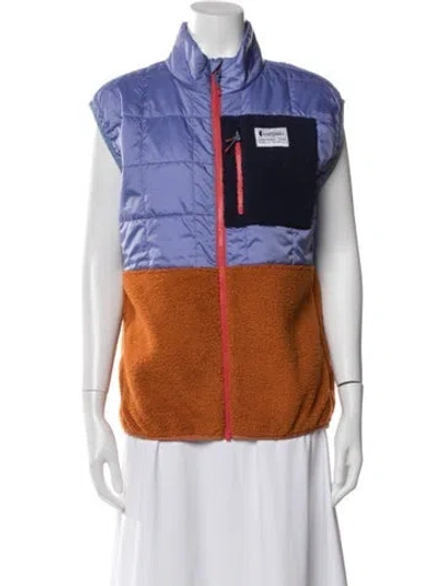 Pre-owned Cotopaxi Colorblock Pattern Vest In Orange