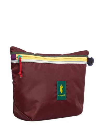 Cotopaxi Cubo Logo-patch Zip-fastening Travel Bags (set Of Three) In Red