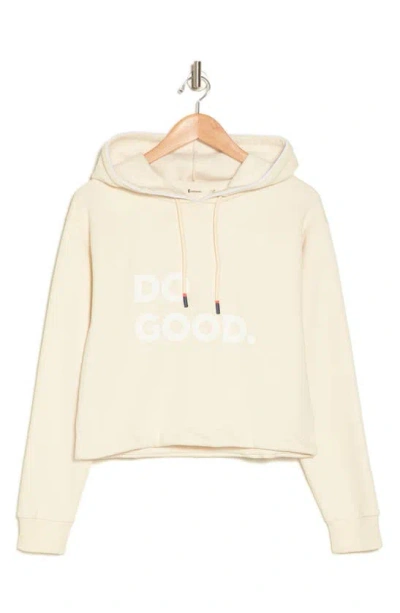 Cotopaxi Do Good Crop Hoodie In White