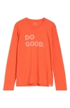 COTOPAXI COTOPAXI DO GOOD LONG SLEEVE ORGANIC COTTON & RECYCLED POLYESTER GRAPHIC T-SHIRT
