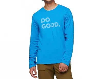 Cotopaxi Do Good Long Sleeve T-shirt In Saltwater In Blue