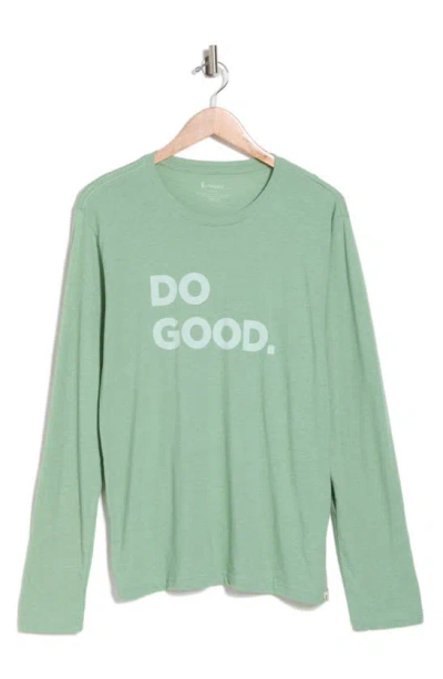 Cotopaxi Do Good Organic Cotton Blend Long Sleeve T-shirt In Green