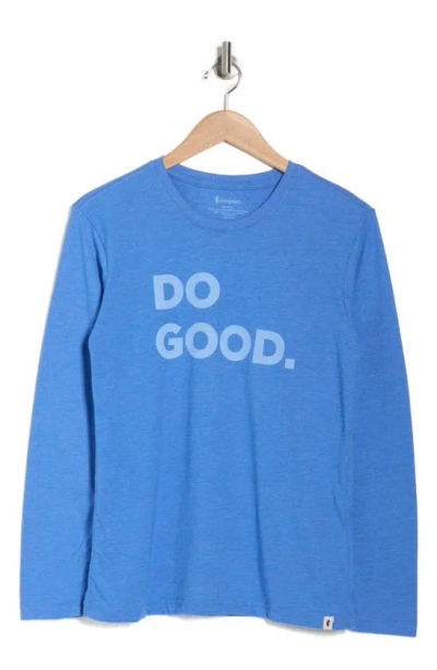 Cotopaxi Do Good Organic Cotton Blend Long Sleeve T-shirt In Lupine