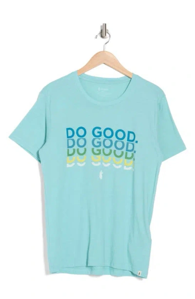 Cotopaxi Do Good Repeat Organic Cotton & Recycled Polyester Graphic T-shirt In Sea Glass