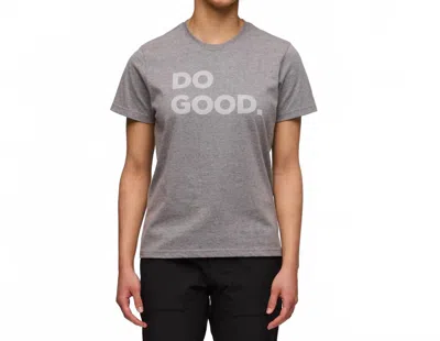 Cotopaxi Do Good T-shirt In Heather Grey In Multi