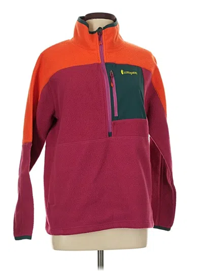 Pre-owned Cotopaxi Fleece Jacket In Burgundy