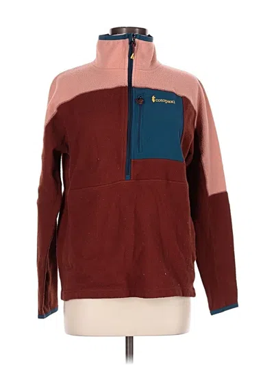 Pre-owned Cotopaxi Fleece Jacket In Burgundy
