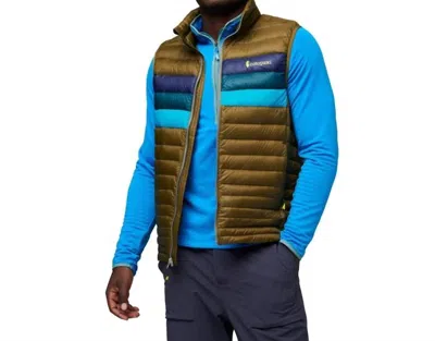Cotopaxi Fuego Down Vest In Oak Stripes In Multi
