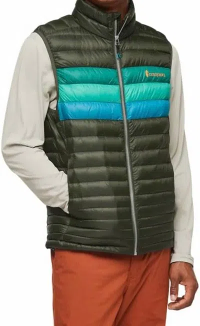 Cotopaxi Fuego Down Vest In Woods Stripes In Multi