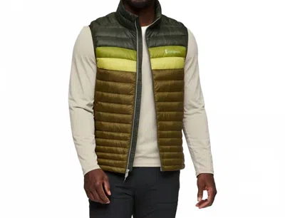 Cotopaxi Fuego Down Vest In Woods/live Oak In Multi
