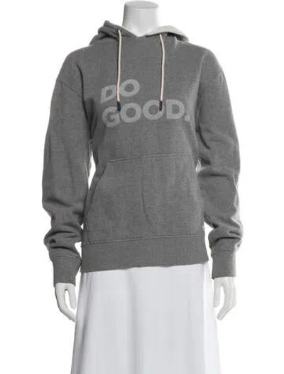 Pre-owned Cotopaxi Graphic Print Crew Neck Hoodie In Gray