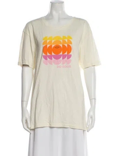 Pre-owned Cotopaxi Graphic Print Crew Neck T-shirt In Neutral