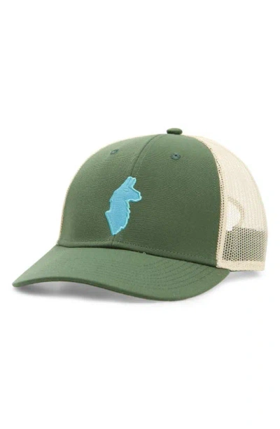 Cotopaxi Llama Trucker Hat In Green