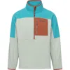 Cotopaxi Men's Abrazo Half-zip Fleece Jacket In Mineral Blue/brush In Multi