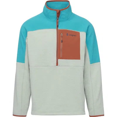 Cotopaxi Men's Abrazo Half-zip Fleece Jacket In Mineral Blue/brush In Multi