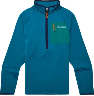 Cotopaxi Men Otero Fleece Half-zip Pullover Jacket In Gulf In Blue