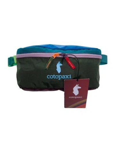 Pre-owned Cotopaxi Nylon Belt Bag W/ Tags In Blue/green