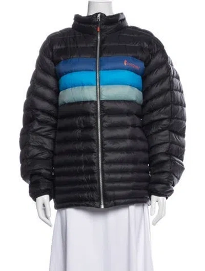 Pre-owned Cotopaxi Nylon Colorblock Pattern Down Jacket In Blue
