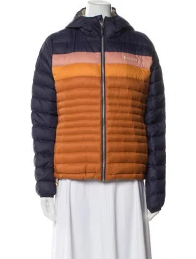 Pre-owned Cotopaxi Nylon Colorblock Pattern Down Jacket In Multi