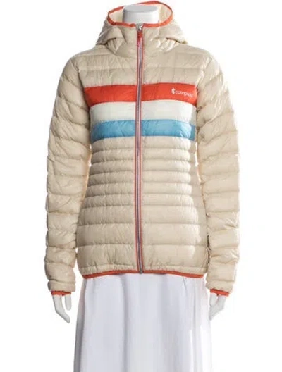 Pre-owned Cotopaxi Nylon Colorblock Pattern Down Jacket In Neutrals