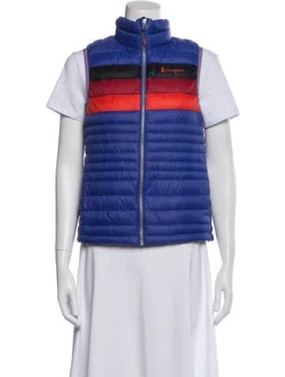 Pre-owned Cotopaxi Nylon Colorblock Pattern Vest In Blue