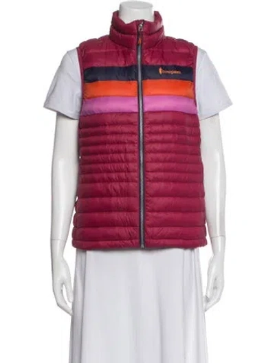 Pre-owned Cotopaxi Nylon Colorblock Pattern Vest In Pink