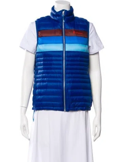 Pre-owned Cotopaxi Nylon Striped Down Jacket In Blue
