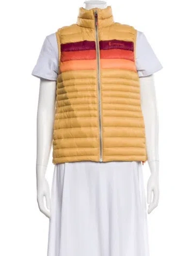 Pre-owned Cotopaxi Nylon Striped Vest In Yellow