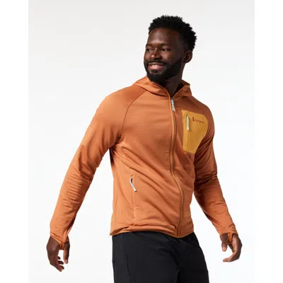 Cotopaxi Otero Fleece Full-zip Hooded Jacket In Orange