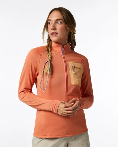Cotopaxi Otero Fleece Half-zip Pullover In Orange