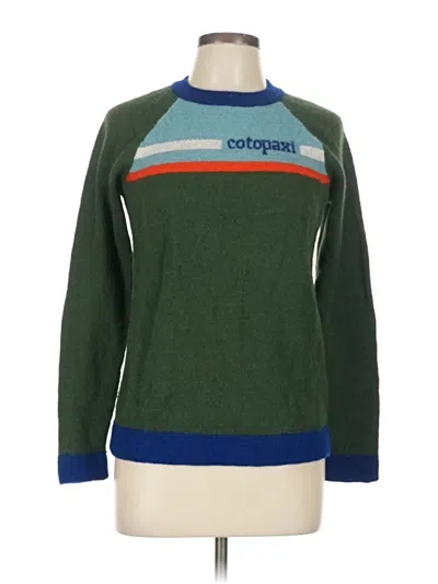 Pre-owned Cotopaxi Pullover Sweater In Green