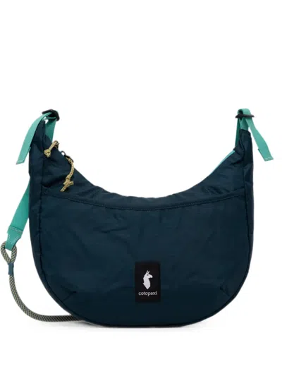 Cotopaxi Ripstop-texture Logo-patch Shoulder Bag In Blue