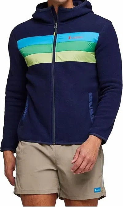 Cotopaxi Teca Fleece Hooded Full-zip Jacket -plus In Ship Shape In Blue