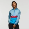 Cotopaxi Teca Half-zip Windbreaker In Blue