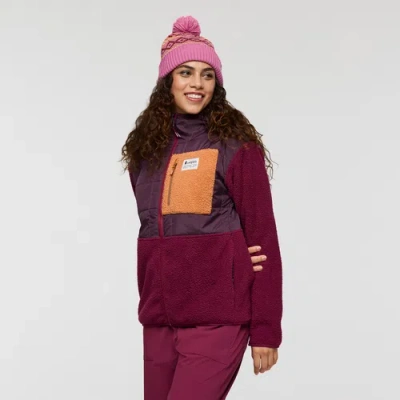 Cotopaxi Trico Hybrid Hooded Jacket In Burgundy