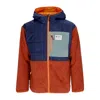 Cotopaxi Trico Mixed Media Hooded Jacket In Maritime/spice