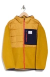 Cotopaxi Trico Hybrid Water Repellent Hooded Jacket In Amber/amber