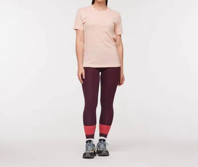 Cotopaxi Women's Llama Map T-shirt In Pink