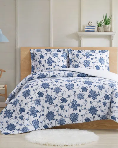 Cottage Classics 3pc Comforter Set In Blue