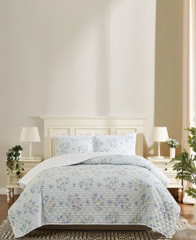Cottage Classics Emma Floral 3-piece Quilt Set, King In Animal Print