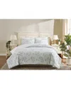 Cottage Classics Emma Floral Comforter Set In Neutral