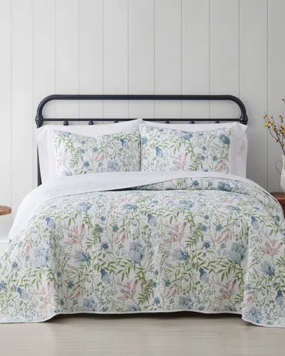 Cottage Classics Field Floral Quilt Set In Multi