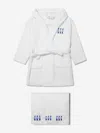 COTTON AND COMPANY COTTON AND COMPANY BABY BOYS GUARDSMEN BATHROBE AND TOWEL SET 7 - 8 YRS BLUE