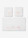 COTTON AND COMPANY COTTON AND COMPANY GIRLS ORGANIC MUSLIN AND CROWN TOWEL SET ONE SIZE PINK