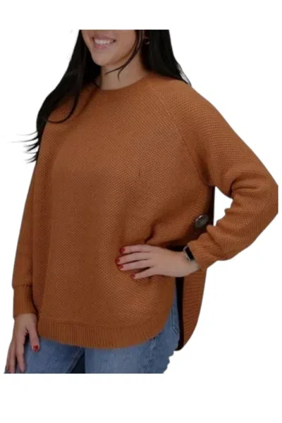 Cotton & Rye Concho Sweater In Tan In Multi